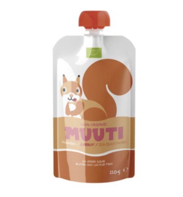 MUUTI Öko Mango-porgandi-astelpajupüree 110g