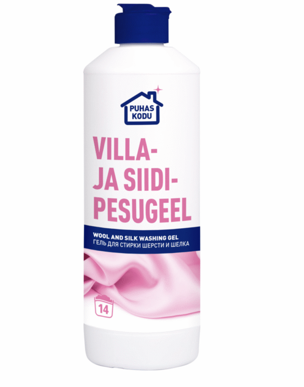 Villa ja siidi pesugeel