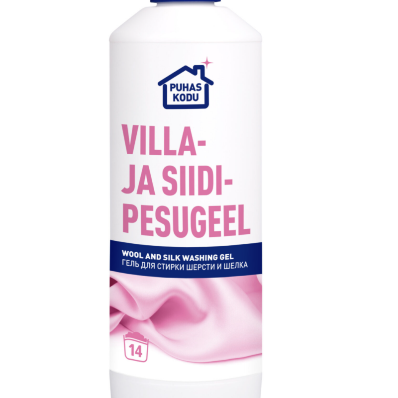 Villa ja siidi pesugeel