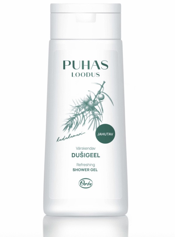 ORTO Puhas Loodus Dušigeel Kadakamari 250ml (värskendav)